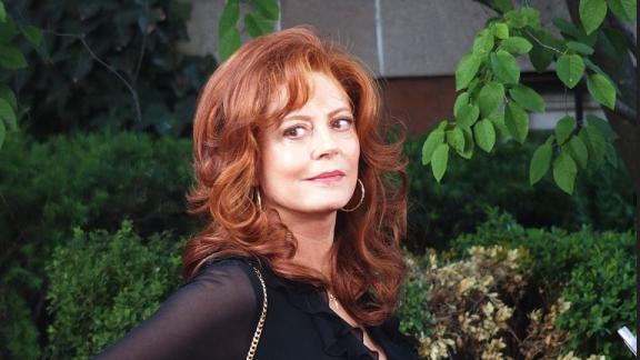 Susan Sarandon: pranzo a sorpresa in una piccola trattoria lombarda. la foto