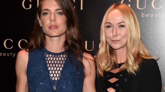 Charlotte Casiraghi al party per il lancio di Gucci Cosmetics
