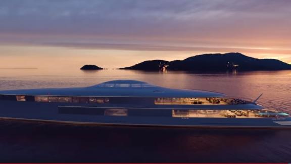 Aqua, il gigayacht a idrogeno che sembra perfetto per Bill Gates