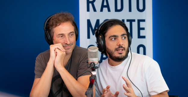 Max Angioni e Volfango De Biasi ospiti di Radio Monte Carlo: le foto più belle