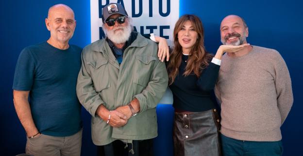 Virginia Raffaele, Aldo Baglio, Diego Abatantuono e Riccardo Milani ospiti di Radio Monte Carlo per la promozione del film "La vita va così