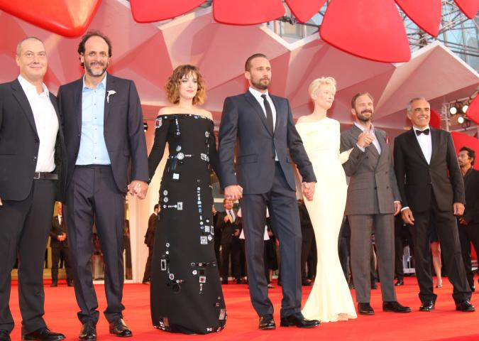 PIERPAOLO LA ROSA dalla 72° Mostra del Cinema di Venezia, il red carpet del film “A bigger splash” con CORRADO GUZZANTI
