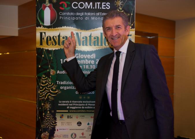 EZIO GREGGIO Presidente del Com.It.Es e presentatore di Striscia La Notizia, la Festa degli Italiani a Monaco e tutte le altre attività 