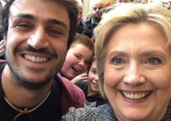 MATTIA TARELLI italiano stagista per la campagna elettorale di Hillary Clinton