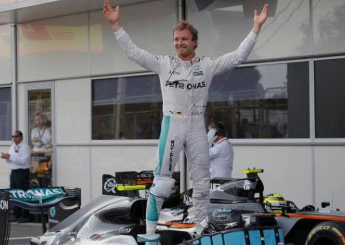 NIKI LAUDA ex pilota automobilistico e Dirigente sportivo e NICO ROSBERG Pilota, il suo GP F1 di Baku