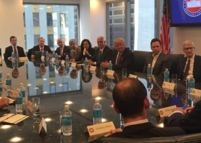 MARCO MONTEMAGNO Guru del digitale, l'incontro tra Trump e i colossi della Silicon Valley 