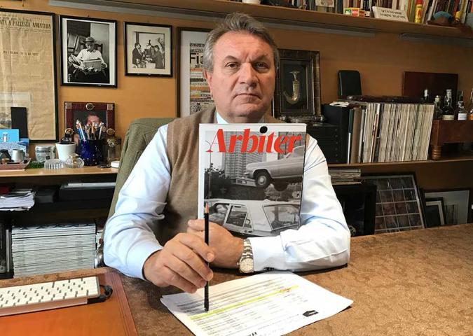 FRANZ BOTRE' Direttore di Arbiter, la storia in copertina: la velocità è un’arte e il mio presente va veloce