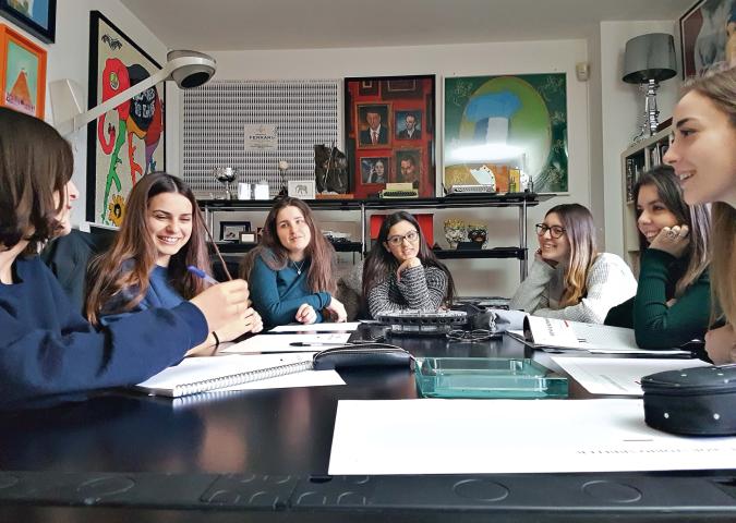 FRANZ BOTRE' Direttore di Arbiter, incontro tra studenti della scuola Beccaria e la redazione di Arbiter