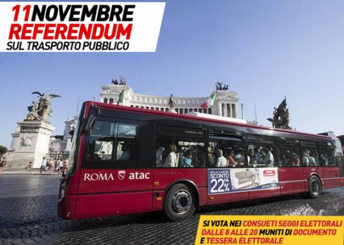 Referendum flop sull’Atac: solo il 16,3% dei romani alle urne.