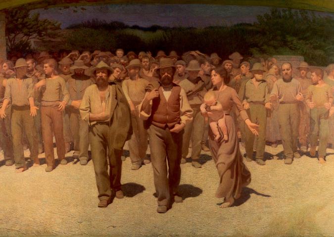 Lotte e diritti dei lavoratori nel ‘Quarto Stato’ di Pellizza da Volpedo.