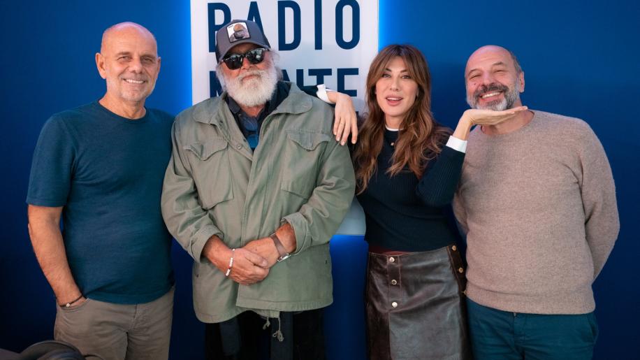 Virginia Raffaele, Aldo Baglio, Diego Abatantuono e Riccardo Milani ospiti di Radio Monte Carlo per la promozione del film "La vita va così