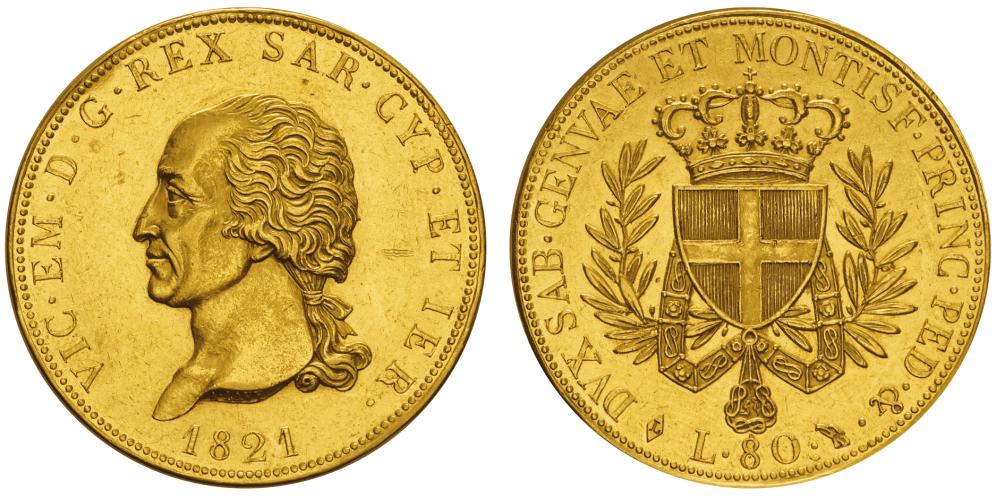 80 lire – Re Vittorio Emanuele 