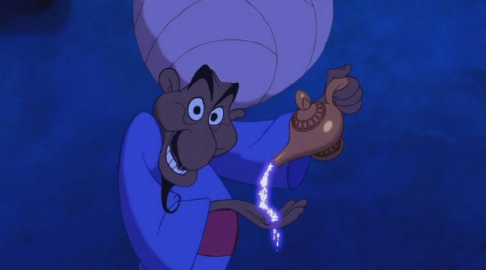 Aladdin è solo una storia inventata dal mercante per vendere la lampada