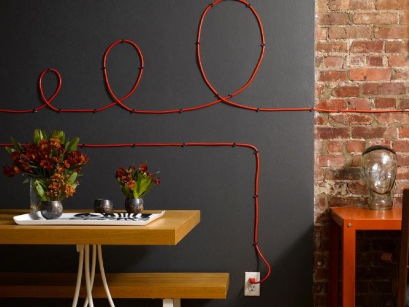 13.	Rendere i cavi parte della decorazione. 