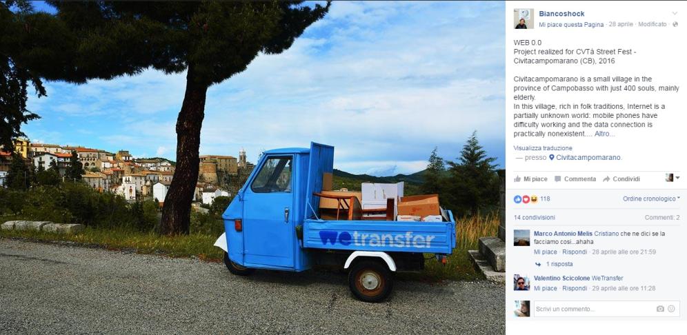 wetransfer - L'intramontabile ape car