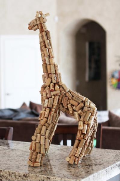 Una giraffa