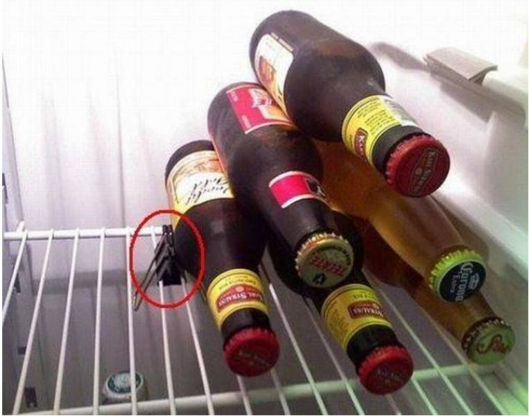 Le bottiglie occupano tutto il frigo?