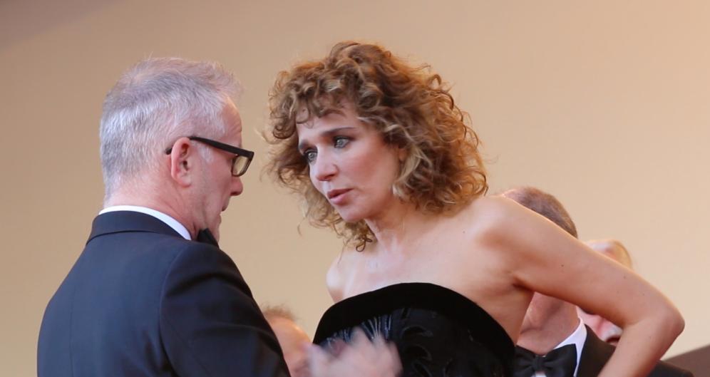 Valeria Golino con il delegato generale del Festival,  Thierry Frémaux