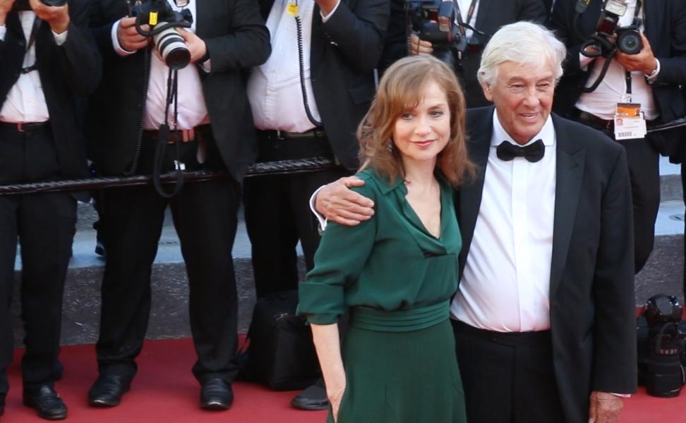 Isabelle Huppert con Paul Verhoeven sul tappeto rosso