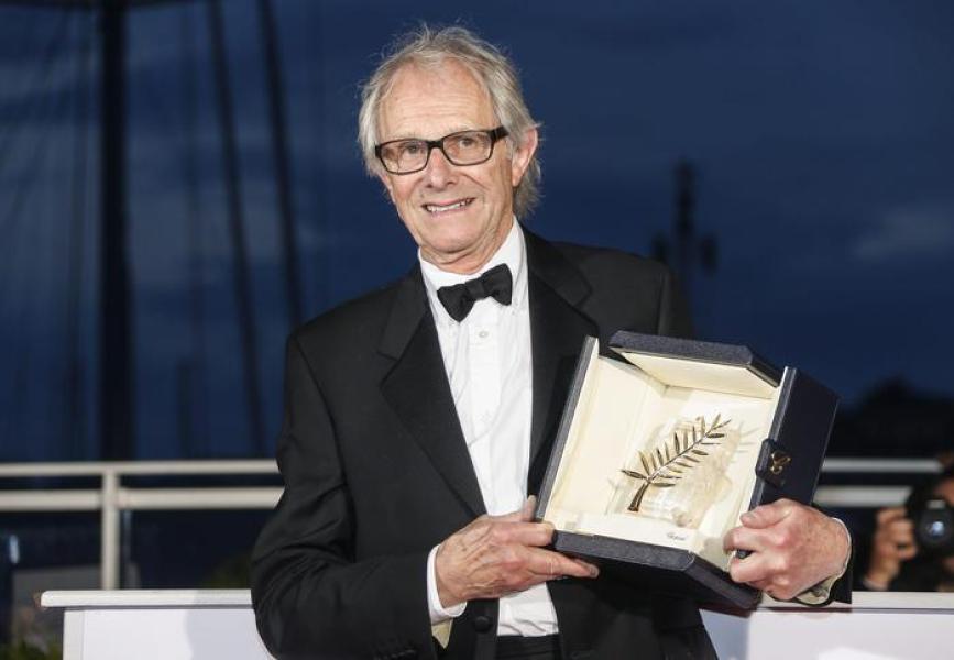 Ken Loach con la Palma d'Oro 