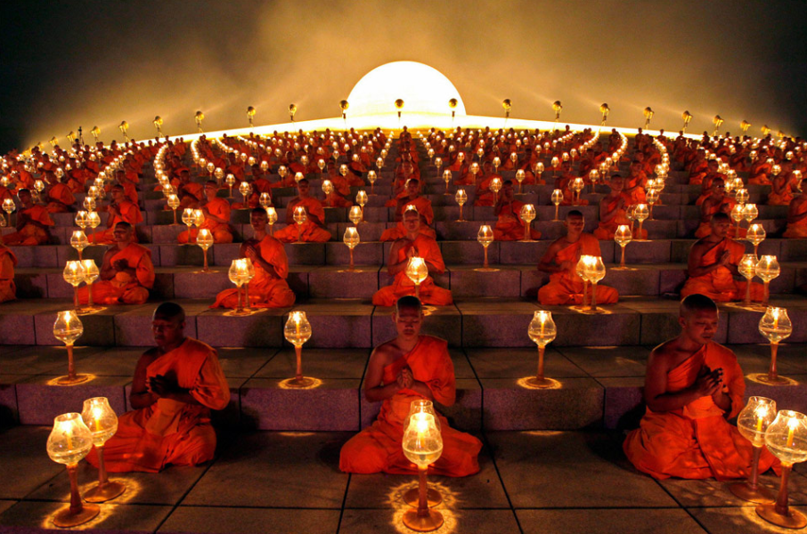 Monaci buddisti in Thailandia