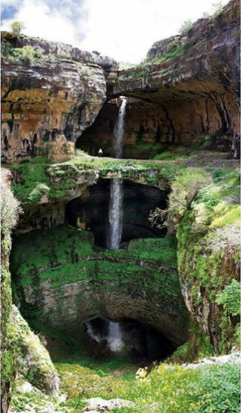 Cascate Baatara Gorge, Tannourine, Libano