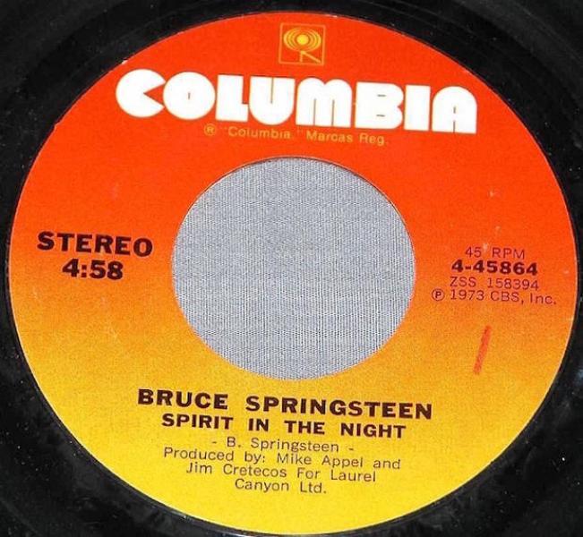 8. BRUCE SPRINGSTEEN // “SPIRIT IN THE NIGHT” 7-INCH (1973)