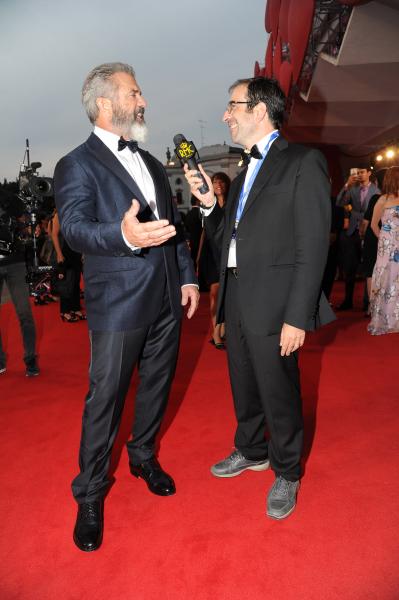 Mel Gibson con Pierpaolo La Rosa