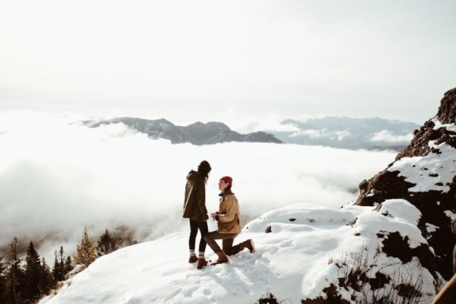 7. Proposta di matrimonio sul tetto del mondo!