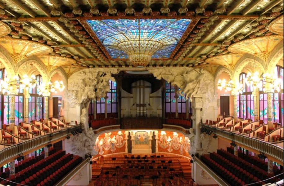 9. Palau de la Musica Catalana, Barcellona, Spagna