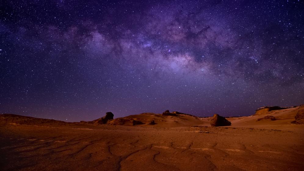 Deserto di Fayoum nella regione di Wadi al-Hitan