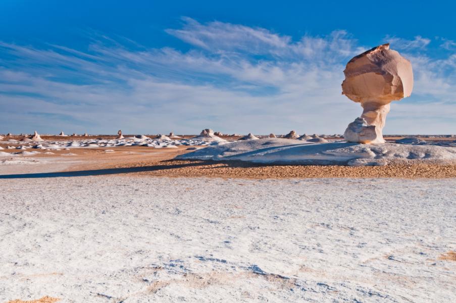 Fungo Rock nel Deserto Bianco d'Egitto