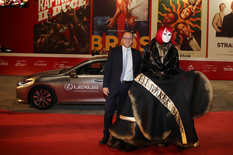 Director Antonio Valerio Spera and Street artist Laika