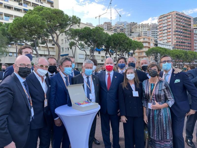 Monaco-Principe-Alberto-Paolo_Pininfarina-Delegazione-EclusiveBrandsTorino-08102021