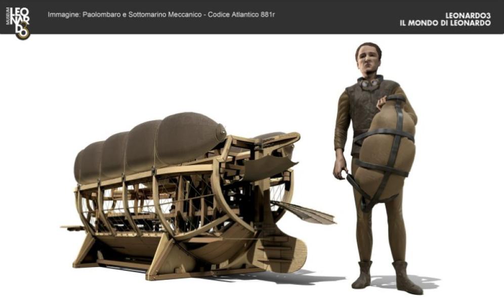 Leonardo - Sottomarino Meccanico 3D