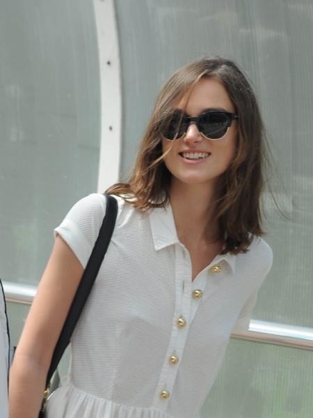 Keira Knightley and husband James Righton depart Venice Airport