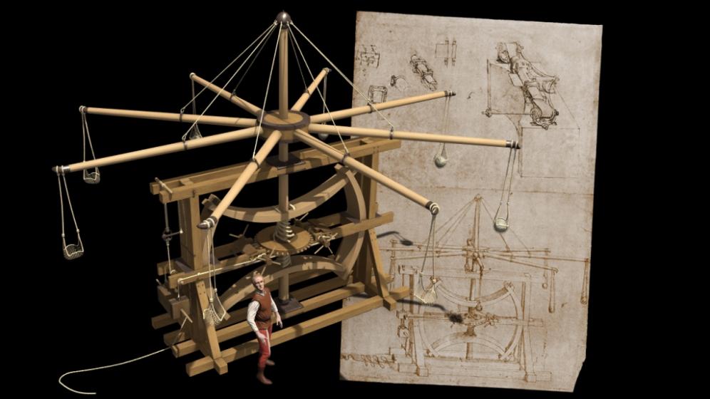 9. Leonardo3 - Codice Atlantico - Frombolo Suicida -  foglio 159Var