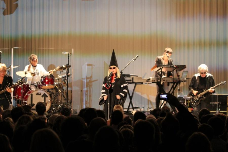 Blondie performing on stage at The Buckhead Theatre