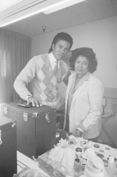 Jermaine Jackson With His Mother Katherine