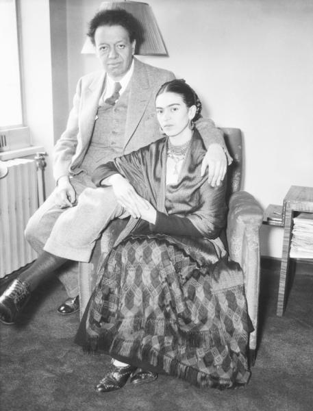 Diego Rivera with Wife Frida Kahlo