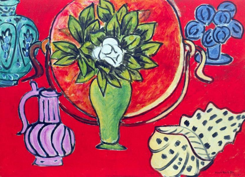 Red Still Life with Magnolia by Henri Matisse