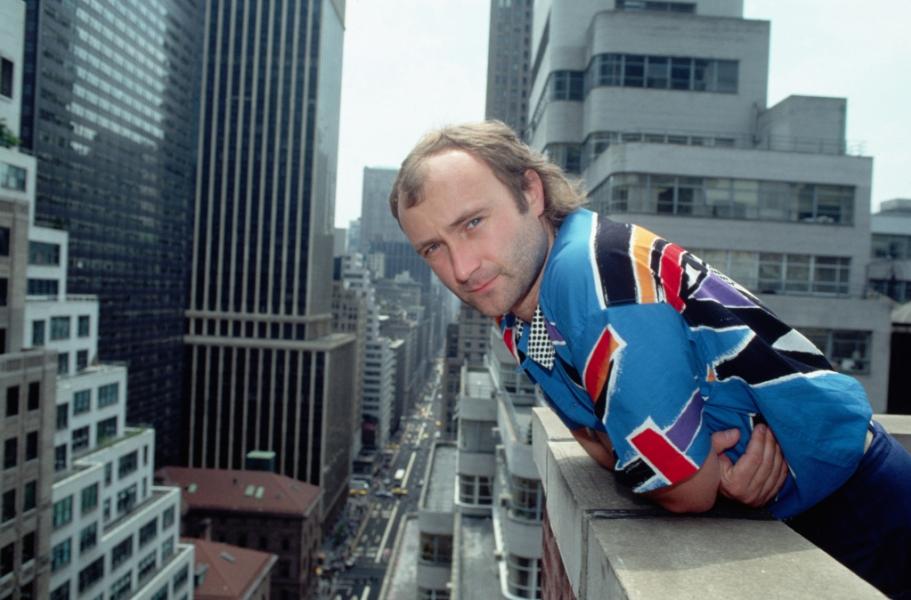 Phil Collins Standing on Roof