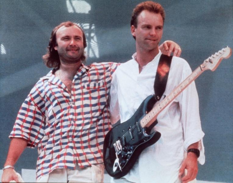 Phil Collins and Sting, Live Aid Concert